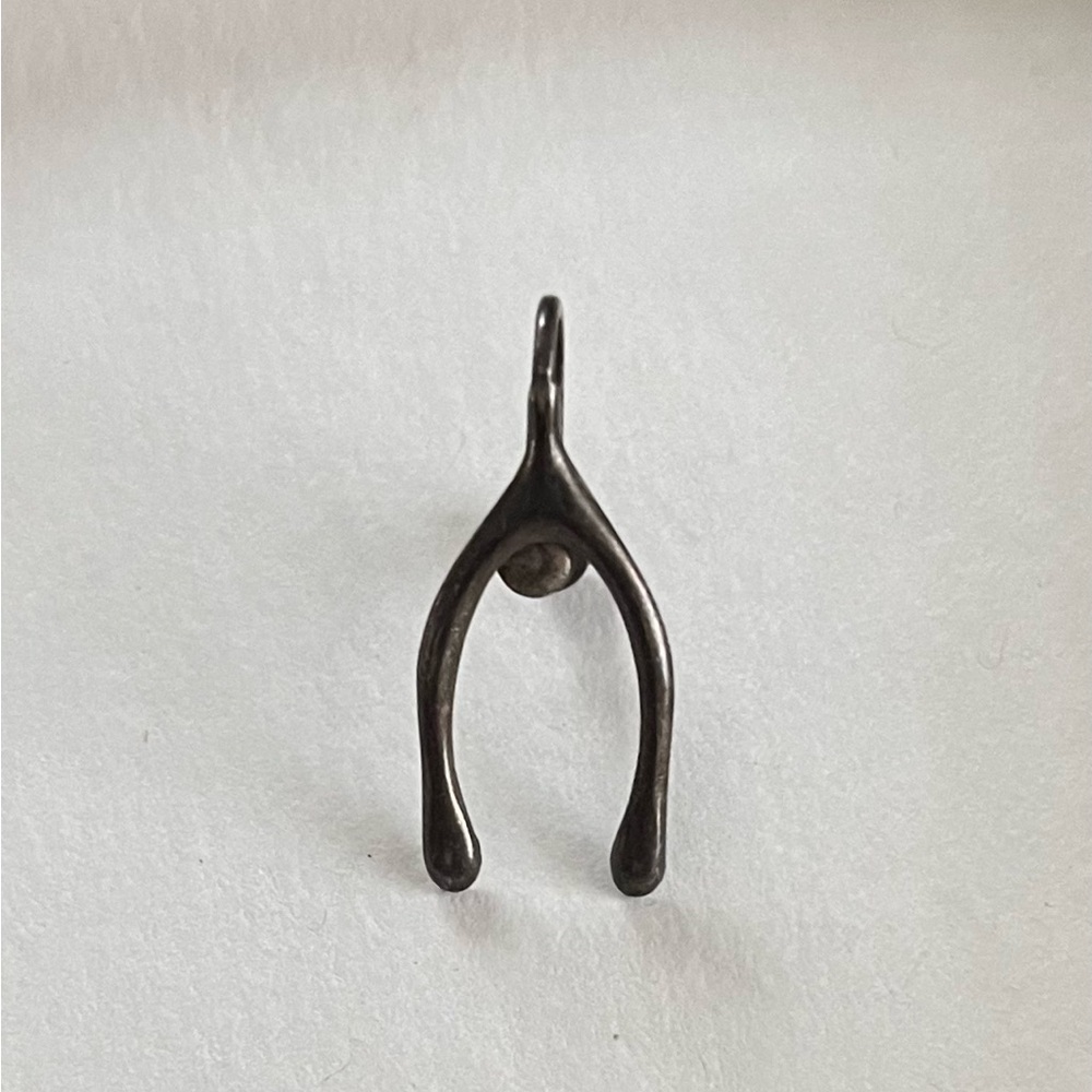 Vintage/Antique Stirling Silver Wishbone Single Earring/pendant Stamped STERLING